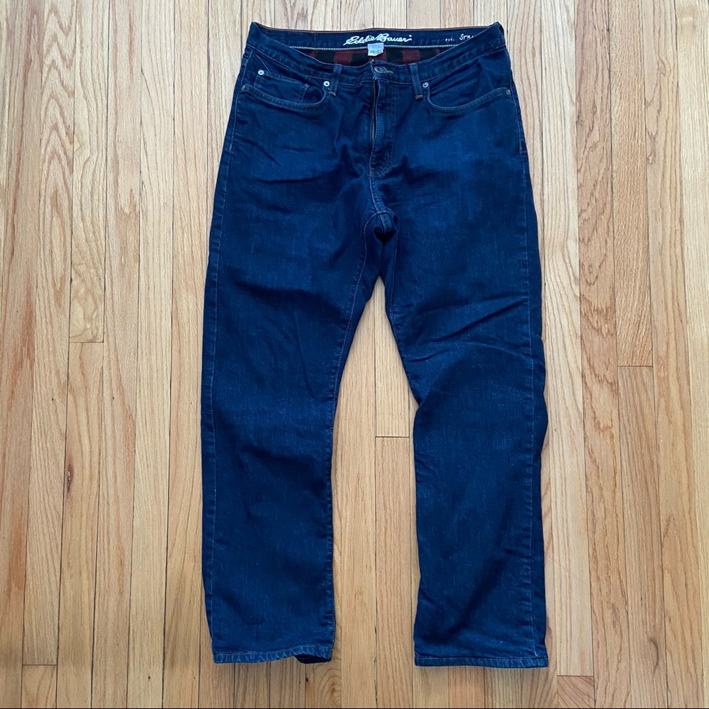 Eddie Bauer flannel lined jeans 34x30